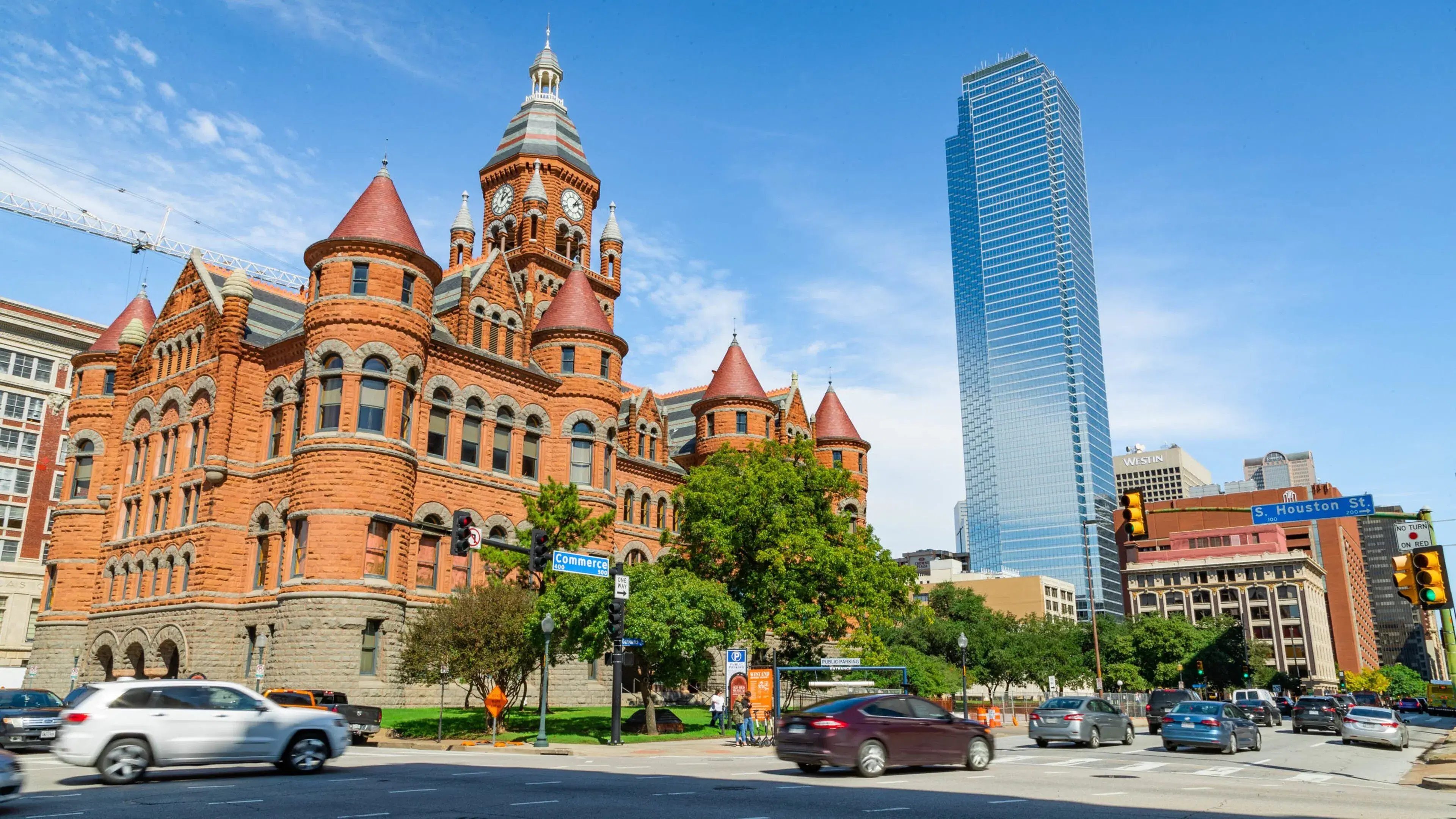 The Dallas skyline seen from Uptown